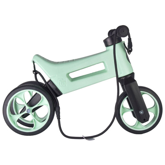 Bicicleta fara pedale 2 in 1 18 + luni pneuri si manere de cauciuc 4 nivele de reglaj pe inaltime Funny Wheels Rider