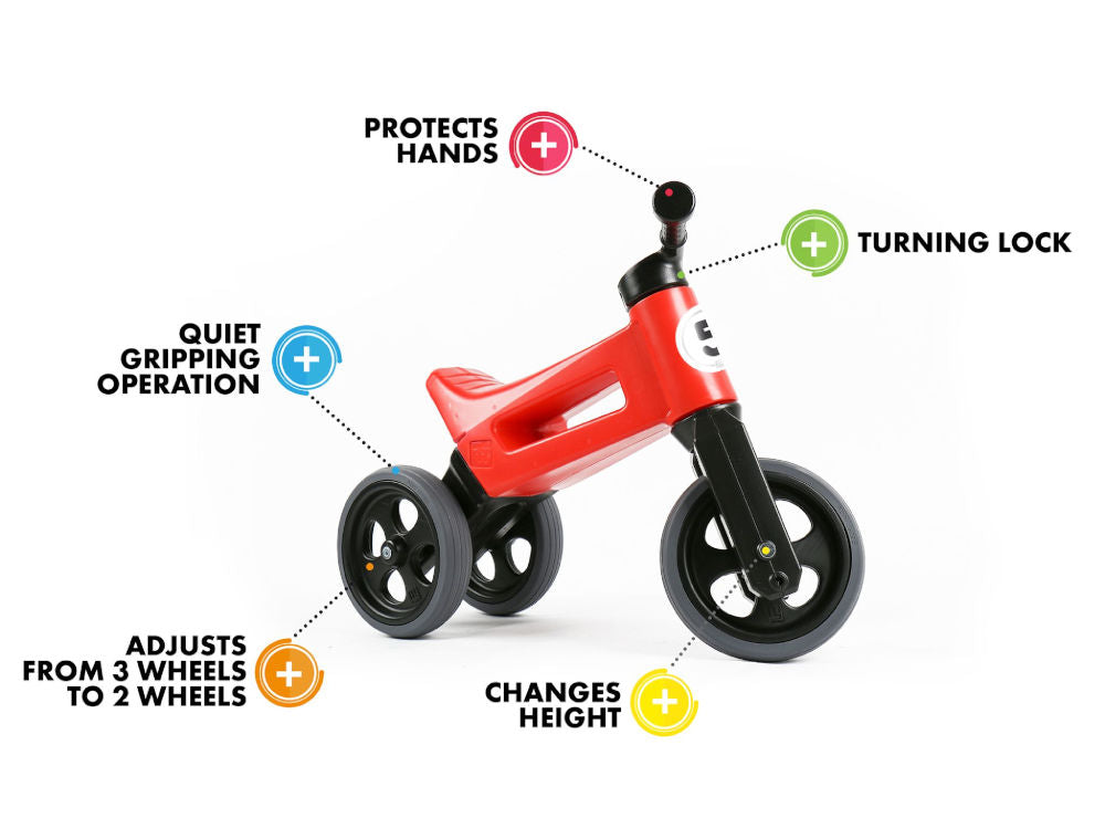 Bicicleta fara pedale Funny Wheels RIDER SPORT 2 in 1 Orange bicicleta-fara-pedale