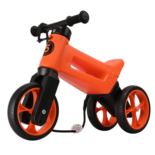 Bicicleta fara pedale 2 in 1 18 + luni pneuri si manere de cauciuc 4 nivele de reglaj pe inaltime Funny Wheels Rider