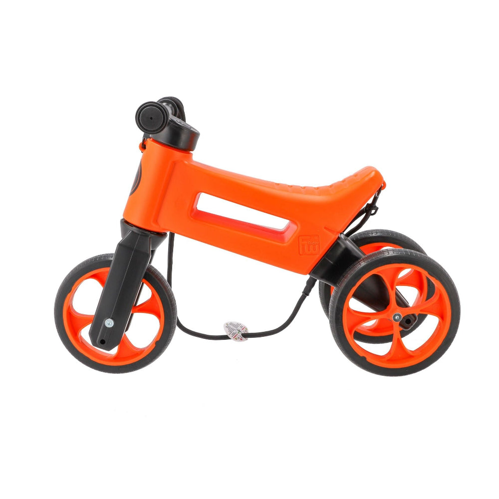 Bicicleta fara pedale 2 in 1 18 + luni pneuri si manere de cauciuc 4 nivele de reglaj pe inaltime Funny Wheels Rider